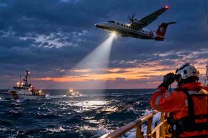 Buscan avión en altmar