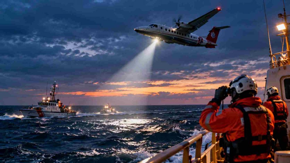 Buscan avión en altmar