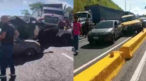 Choque múltiple colapsa la ARC hacia Maracay