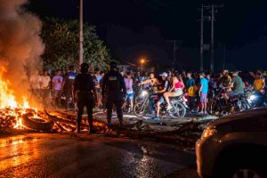 Protesta por falta de electricidad